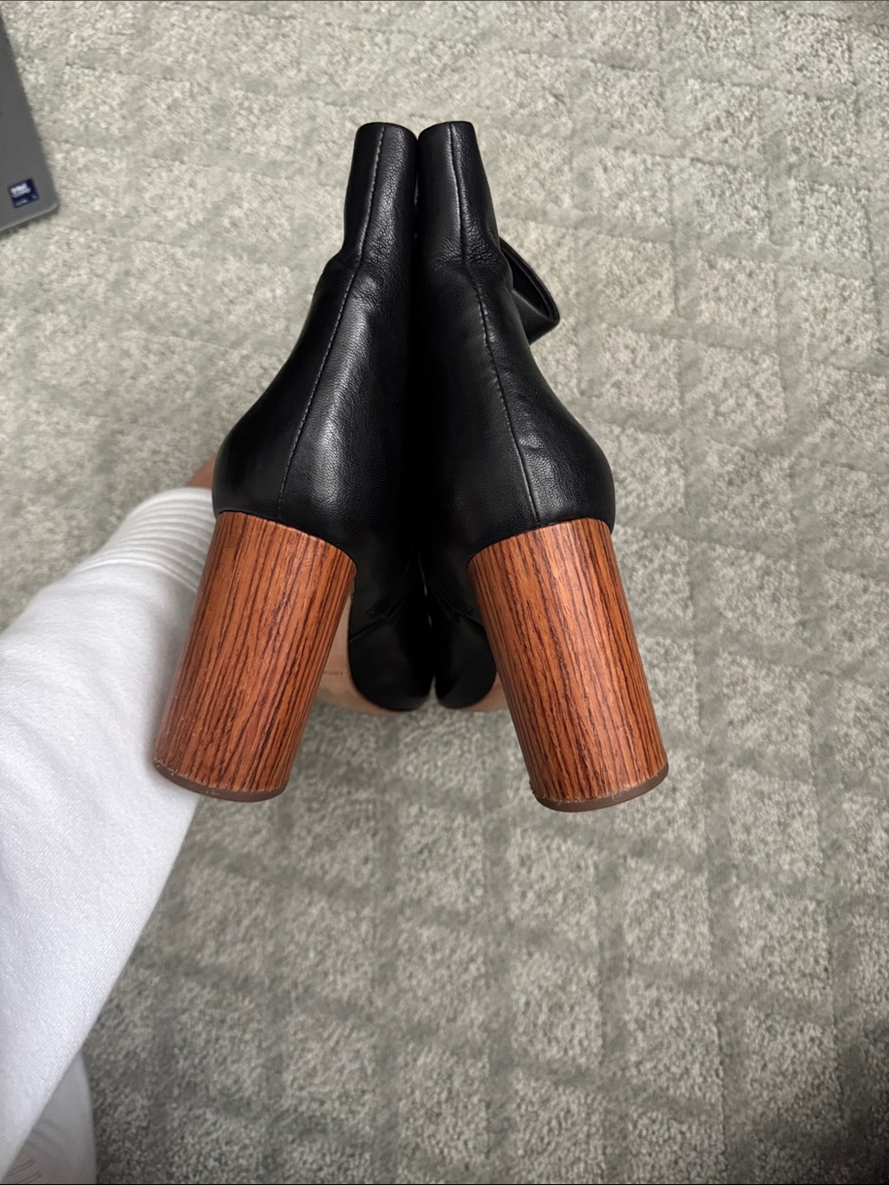 Loeffler Randall womens Wilder (Nappa Leather Boot) with Wood heel - Picture 3 of 5